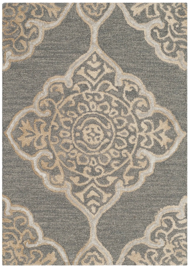 Safavieh Dip Dye 2'-0" x 3'-0" Rug in Slate / Beige