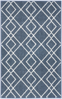 Nourison Modern Lines Mol01 Denim Area Rug