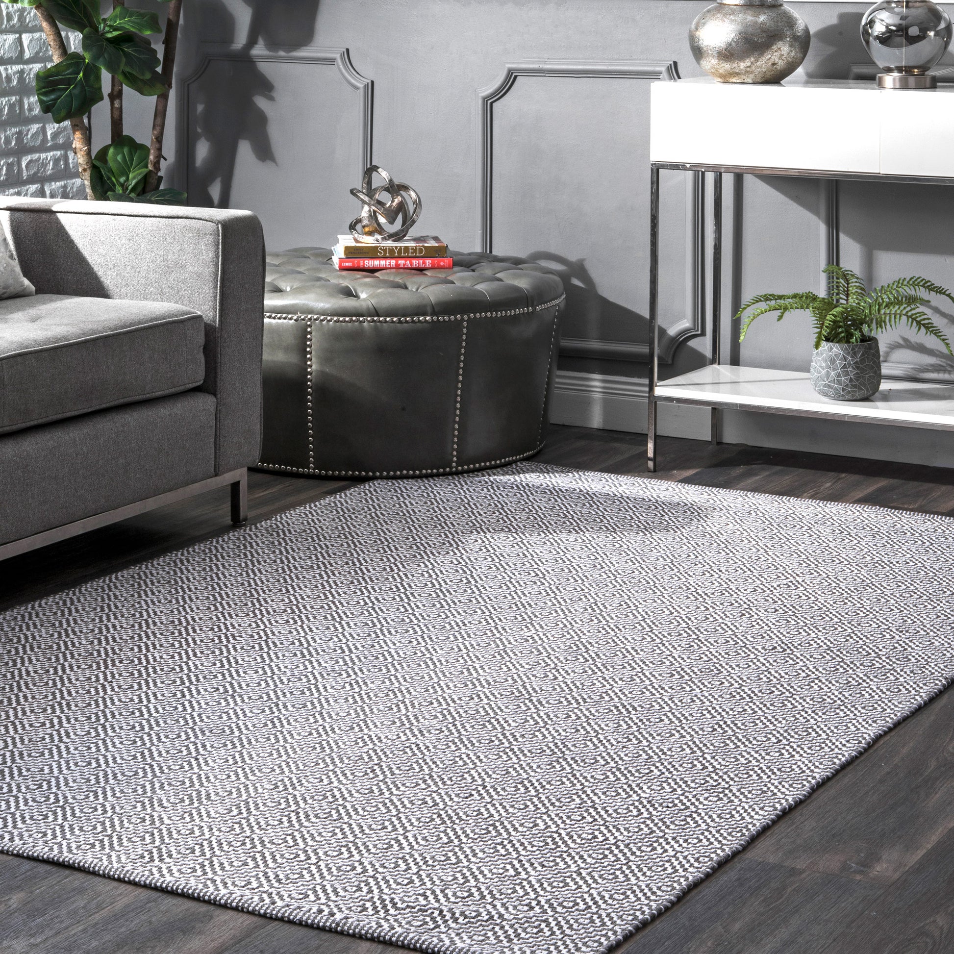 Nuloom Lorretta Hmco6C Gray Area Rug