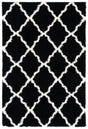 Safavieh Sgd-Dallas Shag 4'-0" x 6'-0" Rug in Black / Ivory