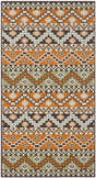 Safavieh Veranda 2'-7" x 5'-0" Rug in Terracotta / Chocolate