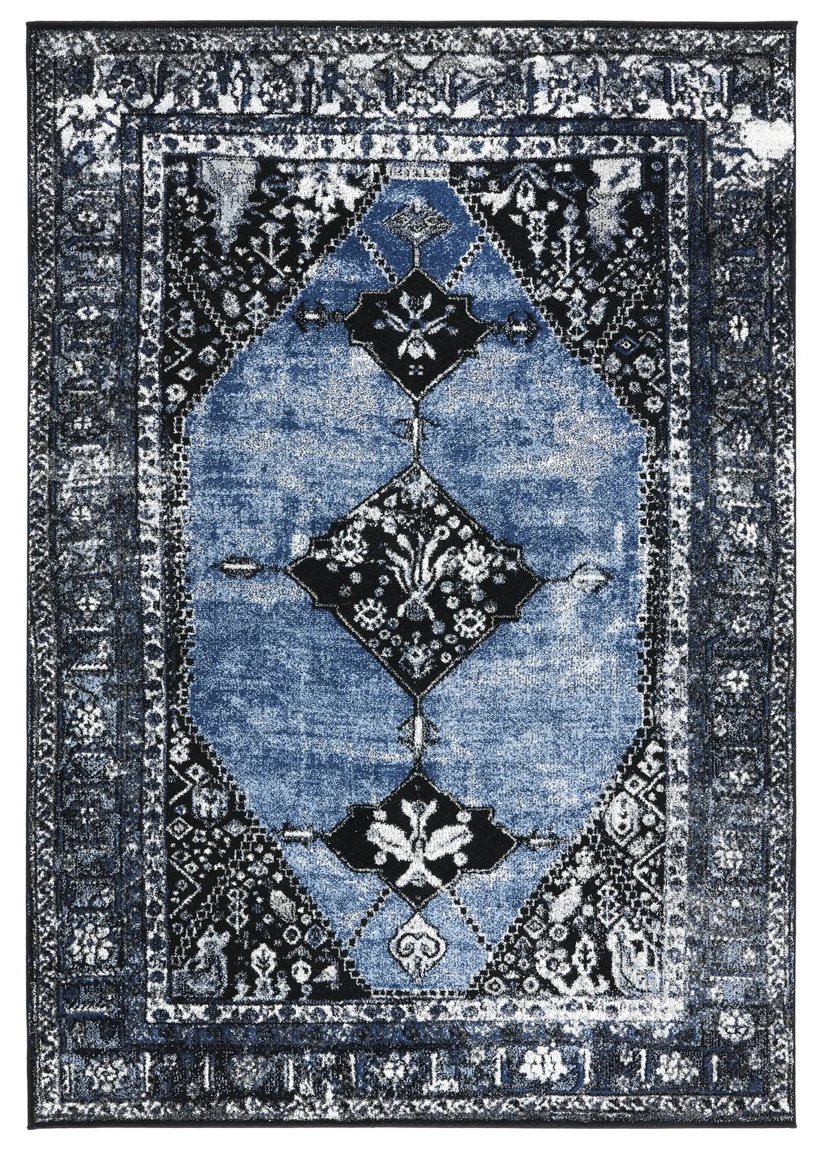 Safavieh Vintage Hamadan 4'-0" x 6'-0" Rug in Blue / Grey