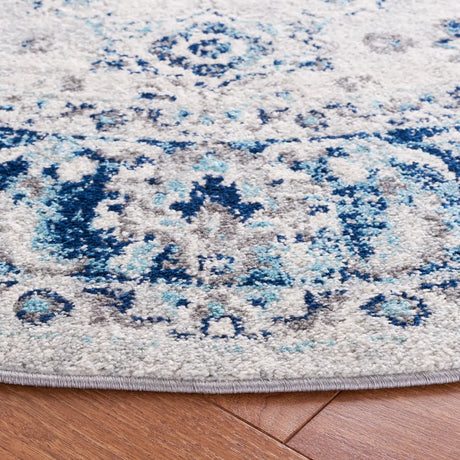 Safavieh Tulum 6'-7" x 6'-7" Rug in Ivory / Blue