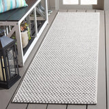 Safavieh Sisal All-Weather 2'-2" x 8'-0" Rug in Grey / Ivory