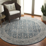 Safavieh Vintage Tabriz 6'-7" x 6'-7" Rug in Blue / Grey