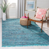 Safavieh Rag Rug 5'-0" x 8'-0" Rug in Blue / Multi