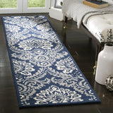 Safavieh Blossom 2'-3" x 10'-0" Rug in Navy / Ivory