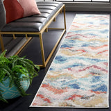 Safavieh Phoenix 500 2'-2" x 9'-0" Rug in Ivory / Blue Rust