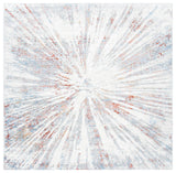 Safavieh Amelia 6'-7" x 6'-7" Rug in Grey / Rust