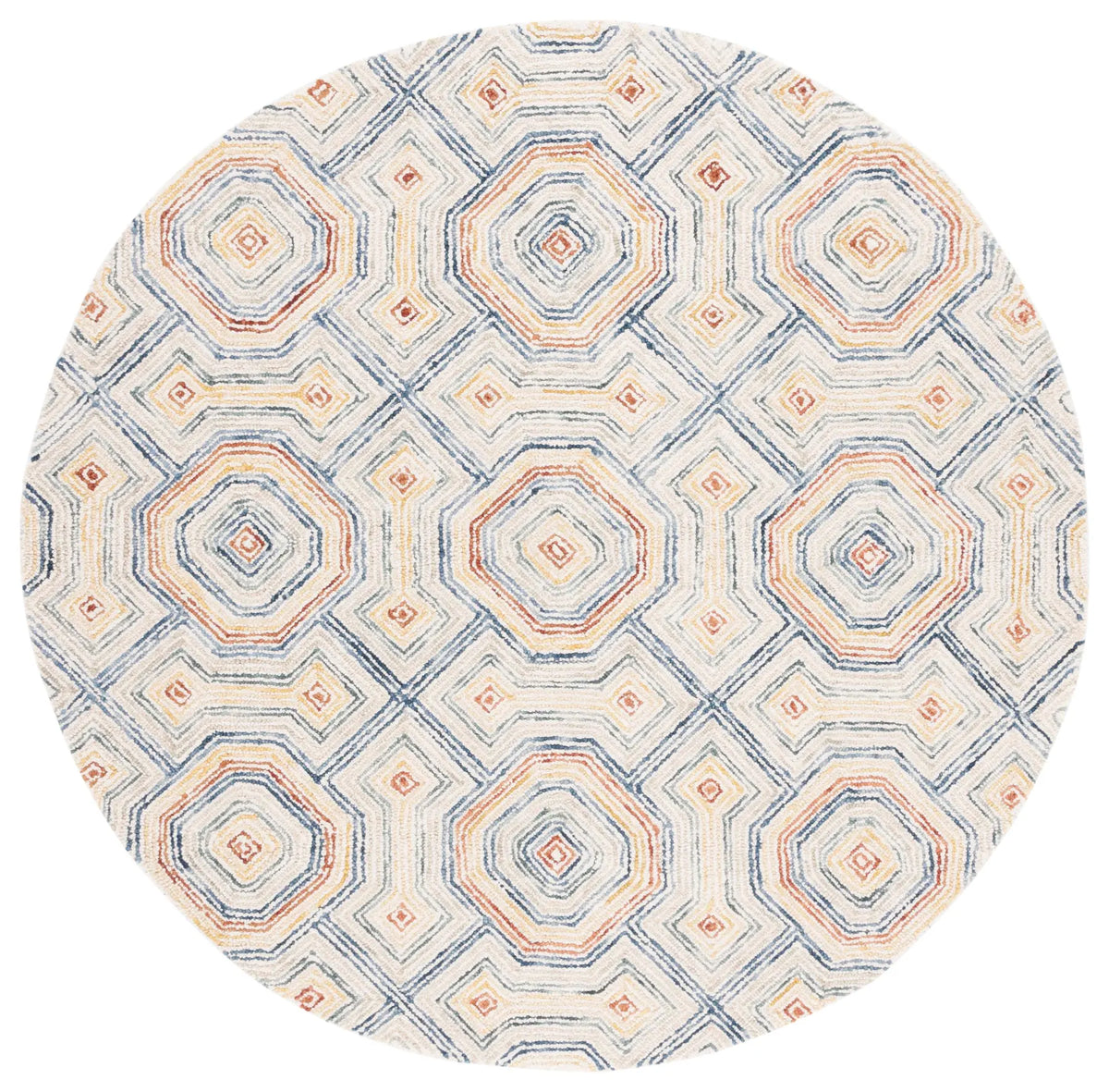 Safavieh Aspen 6'-0" x 6'-0" Rug in Ivory / Blue
