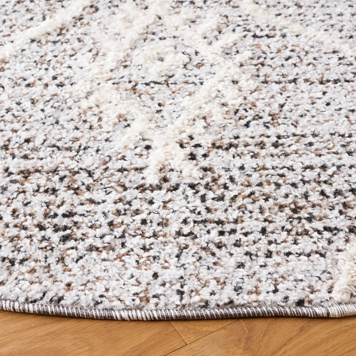 Safavieh Chapel 6'-7" x 6'-7" Rug in Black / Ivory