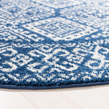 Safavieh Tulum 10'-0" x 10'-0" Rug in Navy / Ivory