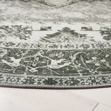 Safavieh Tucson 5'-0" x 5'-0" Rug in Dark Sage / Ivory