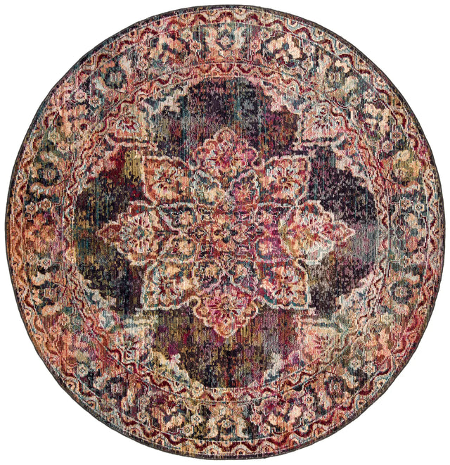 Safavieh Crystal 7'-0" x 7'-0" Rug in Navy / Light Blue