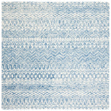 Safavieh Micro-Loop 5'-0" x 5'-0" Rug in Blue / Ivory
