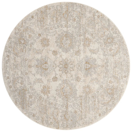 Loloi Odette Odt-03 Ivory/Beige Rug - round flat
