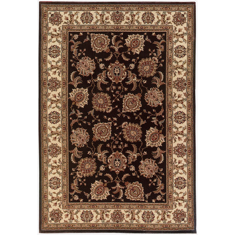 Oriental Weavers Sphinx Ariana 117d3 Brown / Ivory Rugs - main flat