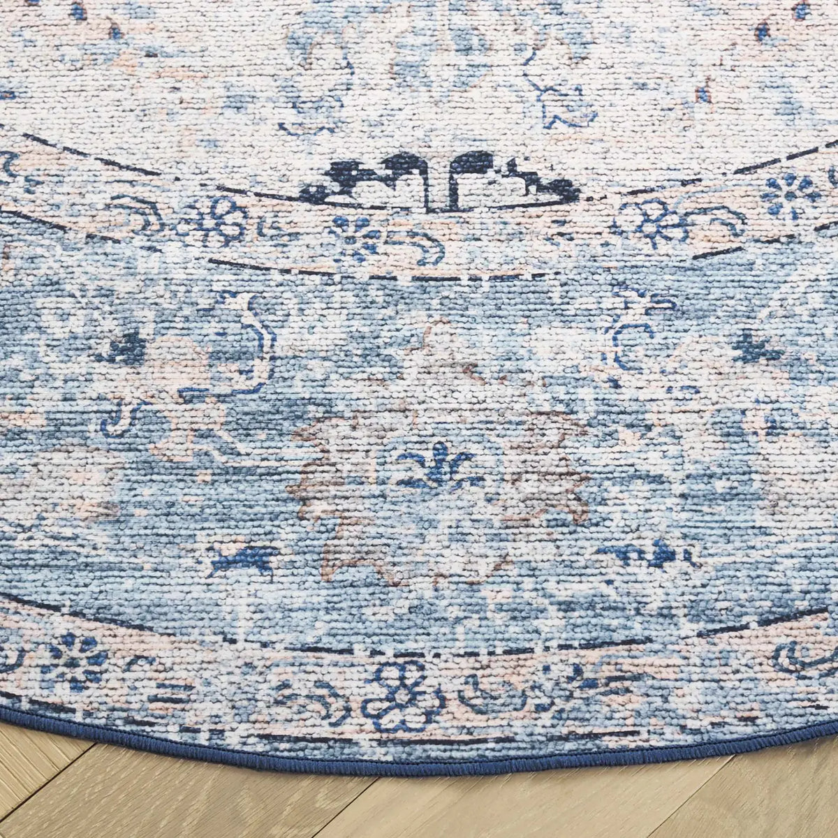 Safavieh Arizona 6'-0" x 6'-0" Rug in Blue / Beige