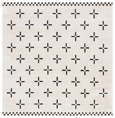 Safavieh Melody 6'-7" x 6'-7" Rug in Ivory / Black