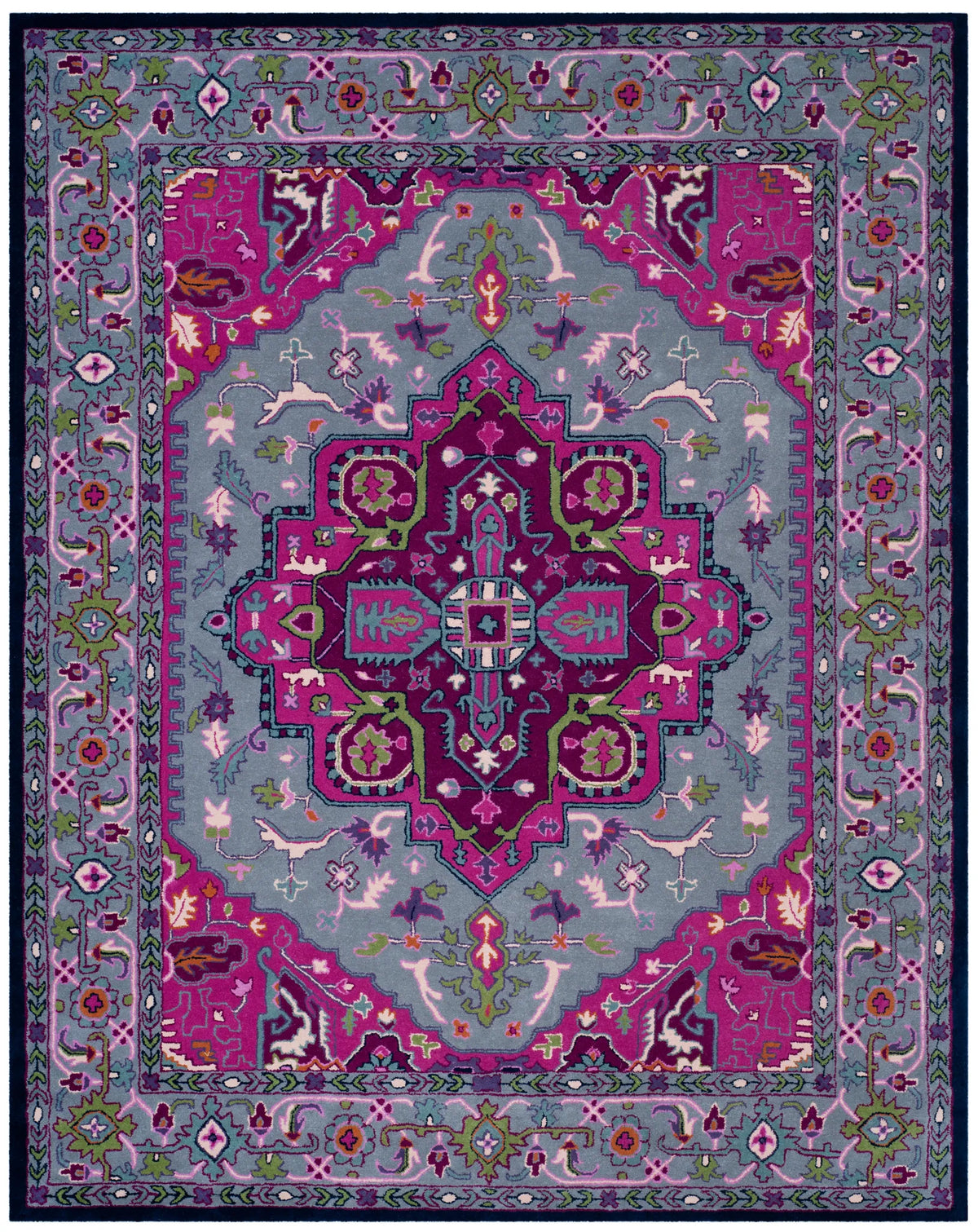 Safavieh Bellagio 10'-0" x 14'-0" Rug in Grey / Pink