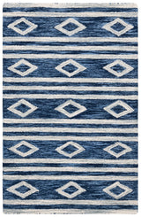 Safavieh Micro-Loop 2'-0" x 3'-0" Rug in Navy / Ivory