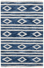 Safavieh Micro-Loop 2'-0" x 3'-0" Rug in Navy / Ivory