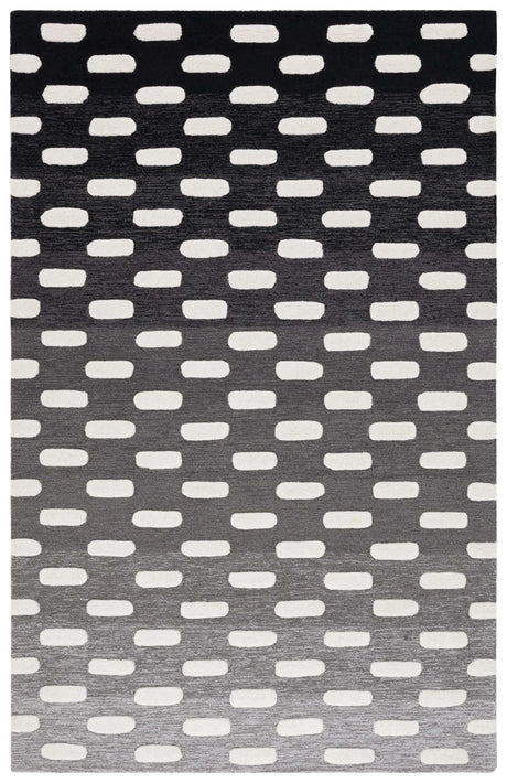 Safavieh Metro 4'-0" x 6'-0" Rug in Black / Ivory