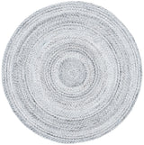 Safavieh Braided 5'-0" x 5'-0" Rug in Silver