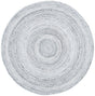 Safavieh Braided 5'-0" x 5'-0" Rug in Silver