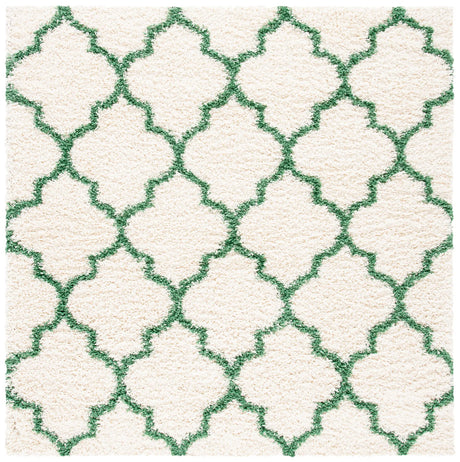 Safavieh Venus Shag 500 6'-7" x 6'-7" Rug in Ivory / Green