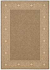 Safavieh Courtyard 4'-0" x 5'-7" Rug in Dark Beig / Beige