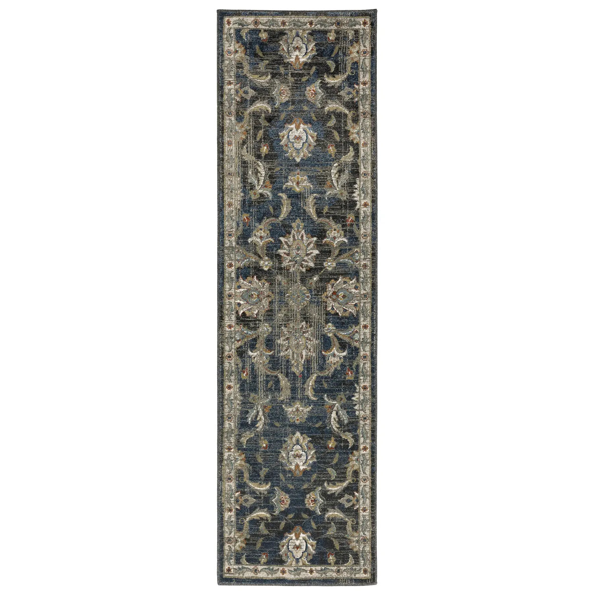 Oriental Weavers Sphinx Venice 4333B Charcoal/ Blue Rugs - runner