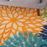 Nourison Aloha ALH05 Machine Made Multicolor Rug