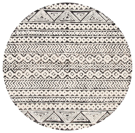 Safavieh Abstract 6'-0" x 6'-0" Rug in Ivory / Grey