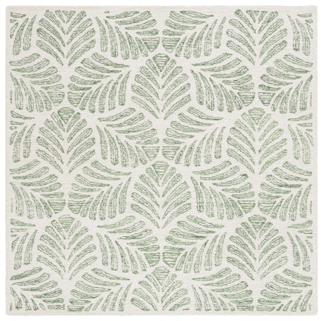 Safavieh Martha Stewart 300 6'-0" x 6'-0" Rug in Ivory / Green