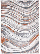Safavieh Cyrus Shag 4'-5" x 6'-5" Rug in Grey / Rust