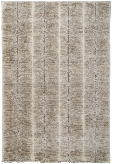 Dynamic Rugs Sequence 18500 Power Loomed Modern Beige/Dark Beige Rug - Rectangular