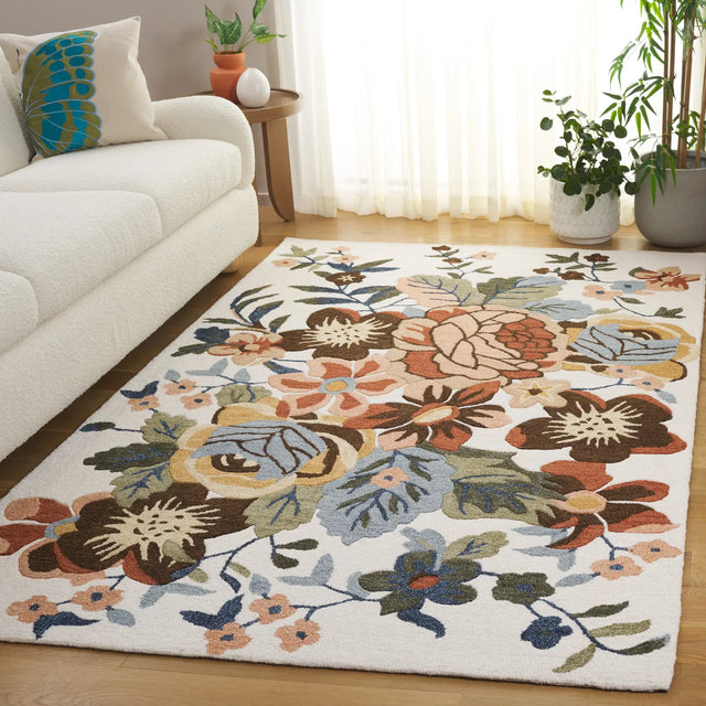 Safavieh Jardin 4'-0" x 6'-0" Rug in Ivory / Green