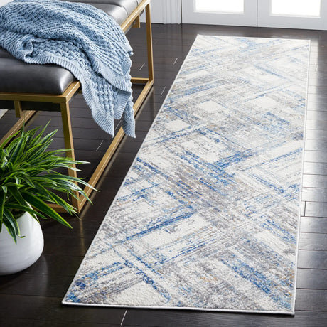 Safavieh Shivan 100 2'-2" x 8'-0" Rug in Ivory / Blue