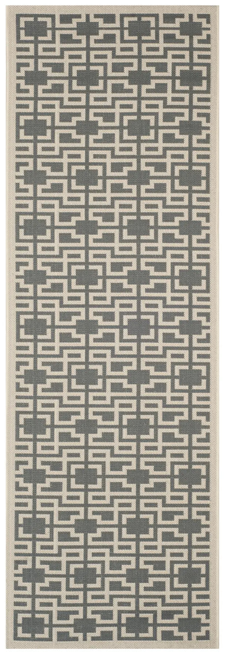 Safavieh Martha Stewart 2'-7" x 8'-2" Rug in Anthracite / Beige