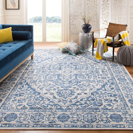 Safavieh Brentwood 10'-0" x 13'-0" Rug in Navy / Light Grey