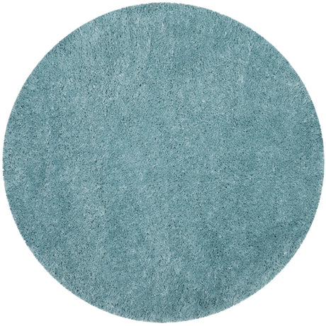 Safavieh Polar Shag 6'-7" x 6'-7" Rug in Light Turquoise