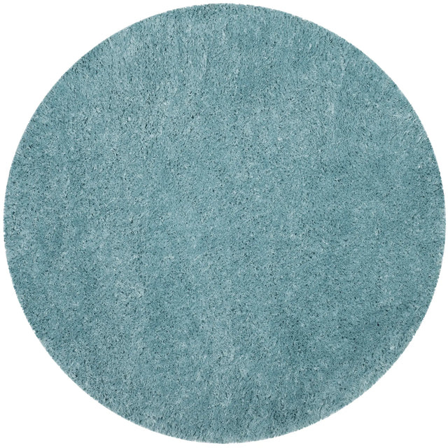 Safavieh Polar Shag 6'-7" x 6'-7" Rug in Light Turquoise