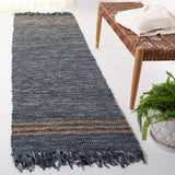 Safavieh Vintage Leather 2'-3" x 9'-0" Rug in Grey / Beige