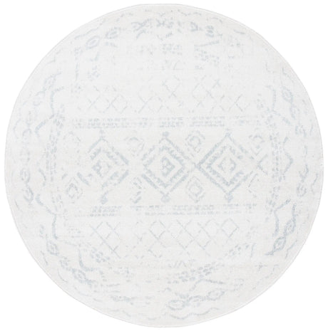 Safavieh Tulum 5'-0" x 5'-0" Rug in Ivory / Light Grey