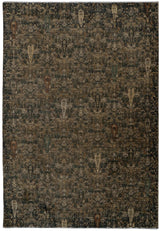 Dynamic Rugs Atlanta 11760 Power Loomed Traditional Black/Ivory/Multi Rug - Rectangular
