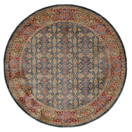 Safavieh Mahal 6'-7" x 6'-7" Rug in Light Blue / Red