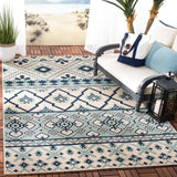 Safavieh Veranda 4'-0" x 5'-7" Rug in Turquoise / Blue