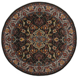 Safavieh Heritage 6'-0" x 6'-0" Rug in Charcoal / Ivory