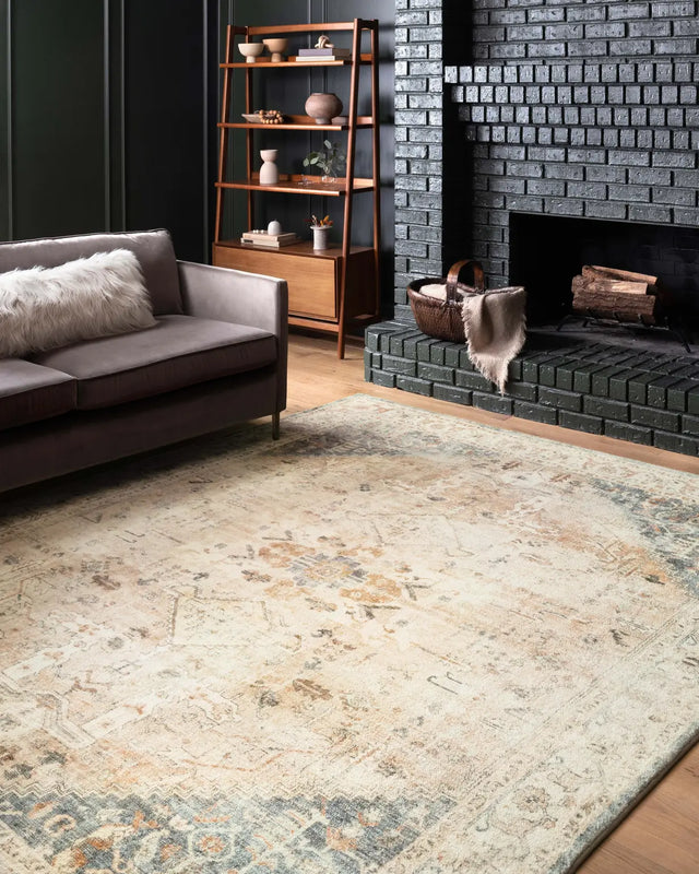 Loloi Rosette Ros-06 Clay/Ivory Rugs - room scene 1